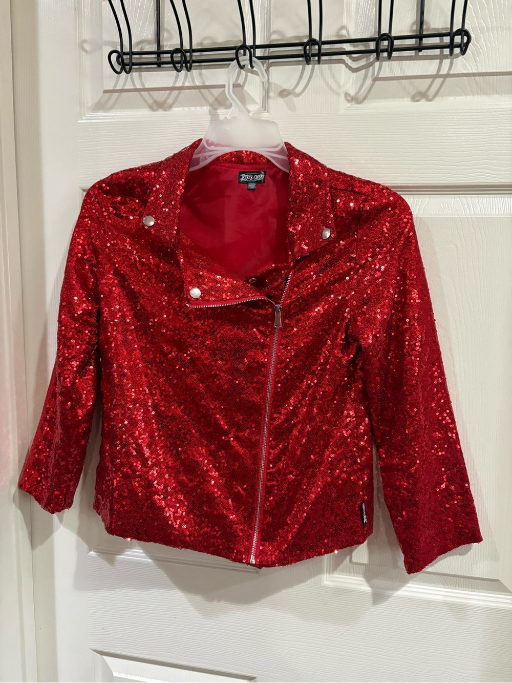 Red Sequin Jacket by JoJo